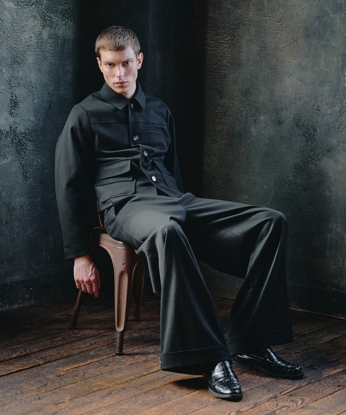 Regen Glanz(レーゲングランツ)の「Double Button Design Slacks / ダブルボタンデザインスラックス(スラックス・メンズ・ブラック・MEDIUM/LARGE/SMALL)」の9枚目の写真