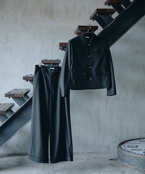 Regen Glanz(レーゲングランツ)の「Double Button Design Slacks / ダブルボタンデザインスラックス(スラックス・メンズ・ブラック・MEDIUM/LARGE/SMALL)」の11枚目の写真