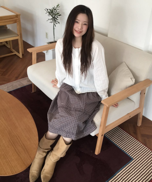 TTUDEMENT(トュードメント)の「FRILLED NECK LONG-SLEEVE BLOUSE_IVORY(シャツ/ブラウス・レディース・その他・FREE)」の4枚目の写真