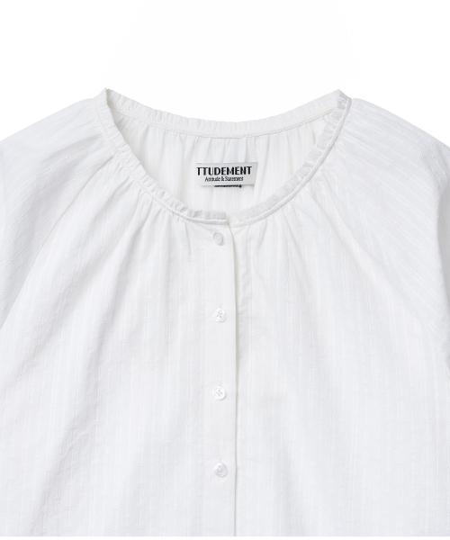 TTUDEMENT(トュードメント)の「FRILLED NECK LONG-SLEEVE BLOUSE_IVORY(シャツ/ブラウス・レディース・その他・FREE)」の7枚目の写真