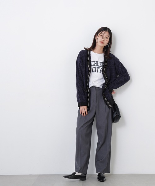 N.(N. Natural Beauty Basic)(エヌエヌナチュラルビューティーベーシック)の「チェーンブレードカーディガン(カーディガン/ボレロ・レディース・ブラック系その他2/ネイビー系・FREE)」の22枚目の写真
