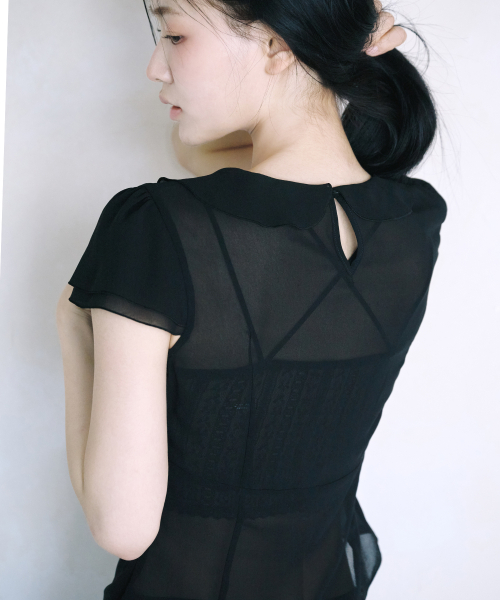 REISE MIYA（レイズミヤ）の「ハナシア ブラウス [ブラック]（シャツ/ブラウス・レディース・その他・SMALL/MEDIUM）」の3枚目の写真