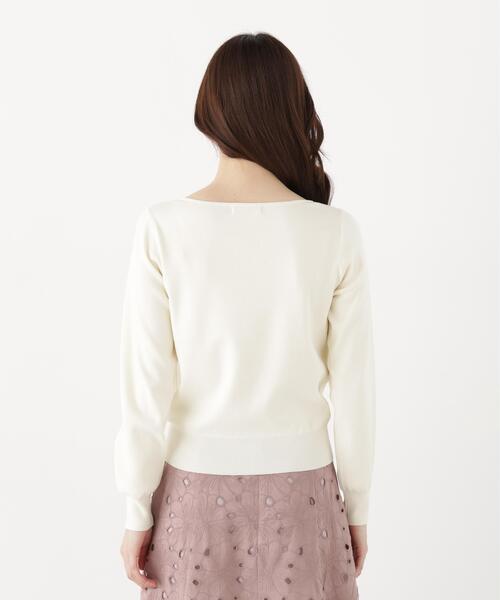 PROPORTION BODY DRESSING(プロポーションボディドレッシング)の「キラ付きハートネック総針トップス / 1216270906(ニット/セーター・レディース・ブラック/ホワイト系その他/グリーン/ブラウン・FREE)」の19枚目の写真