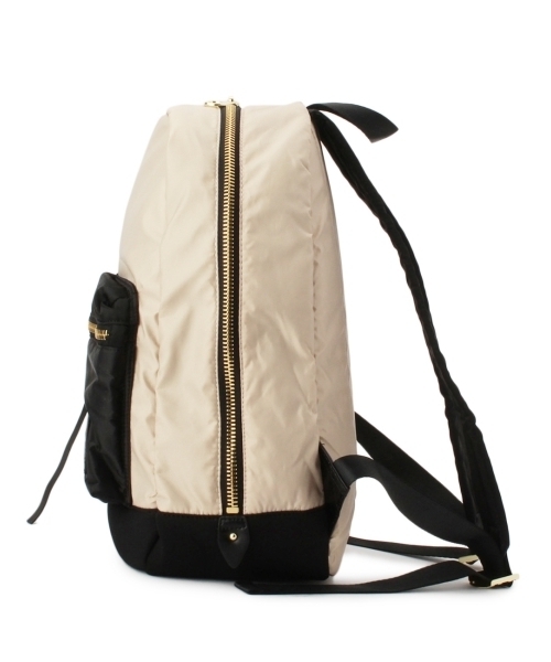 HusHusH(ハッシュアッシュ)の「ナイロンラウンドリュック(バックパック/リュック・レディース・ベージュ/グレー/ブラック・00)」の4枚目の写真