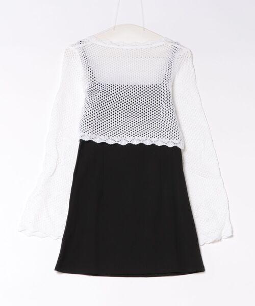 M DOLLY(エムドリー)の「Mesh almashort bolero set / メッシュアルマショートボレロセットドレス(ワンピース・レディース・ブラック/ベージュ・FREE)」の22枚目の写真