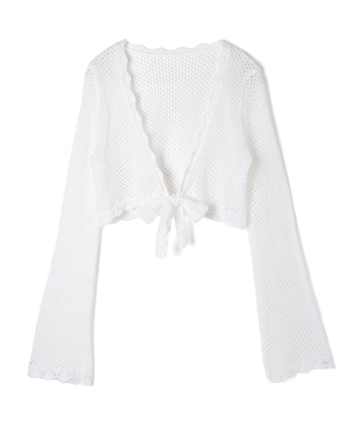 M DOLLY(エムドリー)の「Mesh almashort bolero set / メッシュアルマショートボレロセットドレス(ワンピース・レディース・ブラック/ベージュ・FREE)」の20枚目の写真