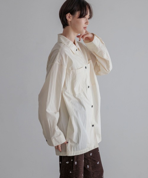 LOWRYS FARM(ローリーズファーム)の「オーバーBOXシャツ 1051616(シャツ/ブラウス・レディース・ホワイト/カーキ/ピンク・FREE)」の6枚目の写真