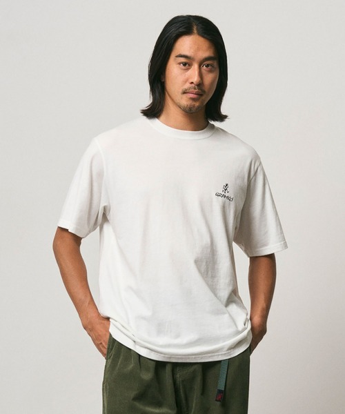 Gramicci(グラミチ)の「ONE POINT LOGO TEE|ワンポイントロゴTシャツ(Tシャツ/カットソー・メンズ・ホワイト/ダークブルー/ブラック・S/L/XL/2XL/M)」の2枚目の写真
