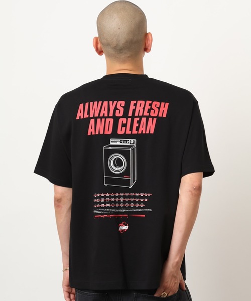 atmos(アトモス)の「atmos Laundry Print T-shirt / アトモス ランドリー プリント T-シャツ(Tシャツ/カットソー・メンズ・イエロー/ブラック/ホワイト・M/L/XL/XXL)」の6枚目の写真