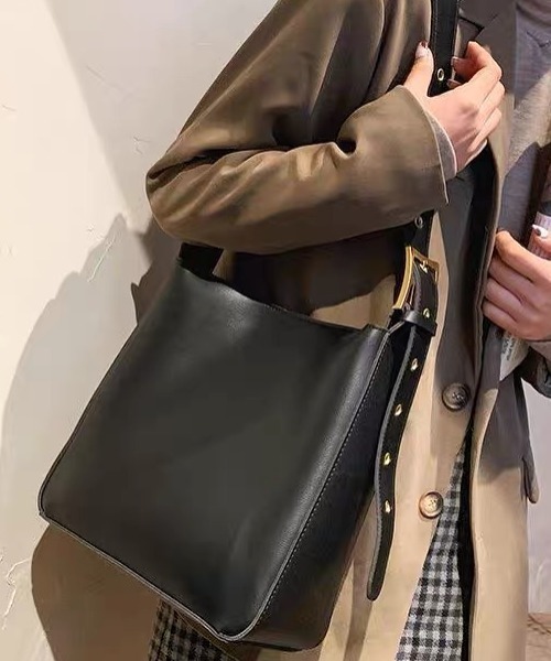 ampm（エーエムピーエム）の「ショルダーバッグ ハンドバッグ ワンショルダーバッグ スクエアバッグ（ショルダーバッグ・レディース・ブラウン/ブラック・FREE）」の9枚目の写真