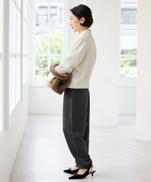 IENA(イエナ)の「接結ジョガーパンツ(その他パンツ・レディース・グレー/キャメル・38/36)」の19枚目の写真