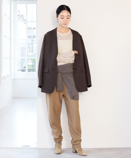 IENA(イエナ)の「接結ジョガーパンツ(その他パンツ・レディース・グレー/キャメル・38/36)」の16枚目の写真
