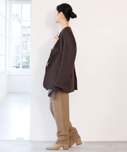 IENA(イエナ)の「接結ジョガーパンツ(その他パンツ・レディース・グレー/キャメル・38/36)」の17枚目の写真