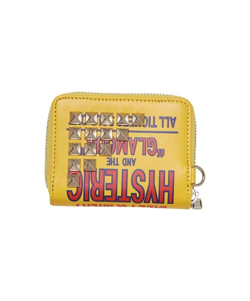 HYSTERIC GLAMOUR（ヒステリックグラマー）の「DIZZY＆MILKY スタッズラウンドジップウォレット（財布・レディース・ブラック/イエロー・FREE）」の3枚目の写真