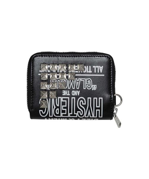 HYSTERIC GLAMOUR（ヒステリックグラマー）の「DIZZY＆MILKY スタッズラウンドジップウォレット（財布・レディース・ブラック/イエロー・FREE）」の5枚目の写真