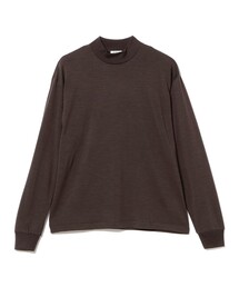 ウール ロングスリーブ モックネック Tシャツ