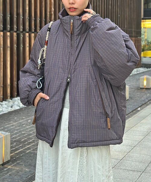 CPCM(シーピーシーエム)の「リバーシブル中綿スタンドブルゾン(ブルゾン・メンズ・ブラウン/ネイビー/グリーン・MEDIUM/LARGE)」の1枚目の写真