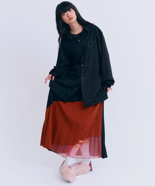 MONDEWORK(モンドワーク)の「プリーツスカート(スカート・レディース・ブルー/ブラック/ベージュ/グリーン・ONE SIZE)」の15枚目の写真