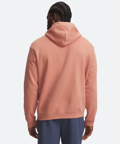 UNDER ARMOUR（アンダーアーマー）の「UAライバルフリース フーディー（ライフスタイル/メンズ）（スウェット・メンズ・ピンク系・S/M/2XL/3XL/XL/L）」の2枚目の写真