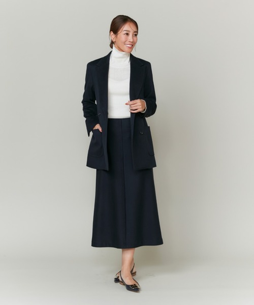 INED(イネド)の「【大草直子コラボ】カシミヤダブルブレストジャケット《COLOMBO/コロンボ》「セットアップ対応」(テーラードジャケット・レディース・ネイビー/ブラウン系その他・7号/9号)」の8枚目の写真