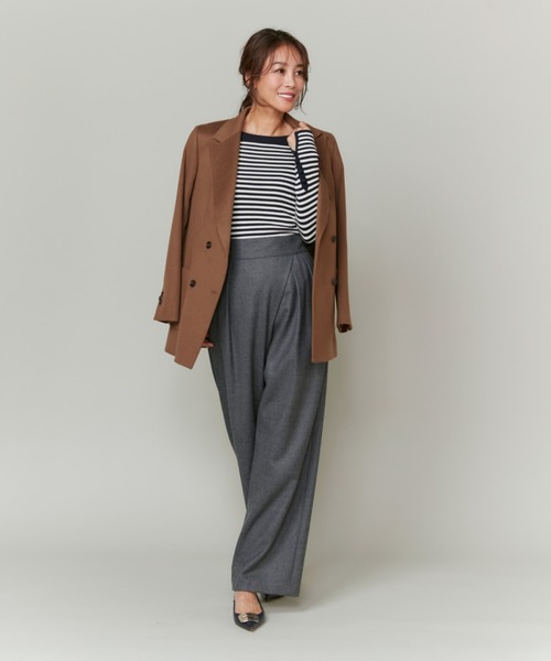 INED(イネド)の「【大草直子コラボ】カシミヤダブルブレストジャケット《COLOMBO/コロンボ》「セットアップ対応」(テーラードジャケット・レディース・ネイビー/ブラウン系その他・7号/9号)」の11枚目の写真