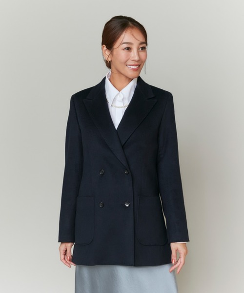 INED(イネド)の「【大草直子コラボ】カシミヤダブルブレストジャケット《COLOMBO/コロンボ》「セットアップ対応」(テーラードジャケット・レディース・ネイビー/ブラウン系その他・7号/9号)」の17枚目の写真