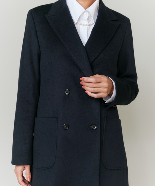 INED(イネド)の「【大草直子コラボ】カシミヤダブルブレストジャケット《COLOMBO/コロンボ》「セットアップ対応」(テーラードジャケット・レディース・ネイビー/ブラウン系その他・7号/9号)」の19枚目の写真