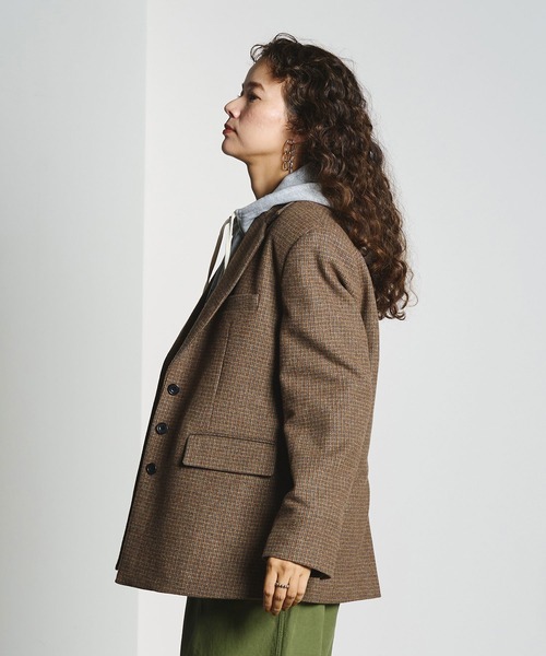 CREOLME(クレオルム)の「TAILORED SINGLE JACKET(その他アウター・レディース・ブラウン/レッド・M/S)」の13枚目の写真