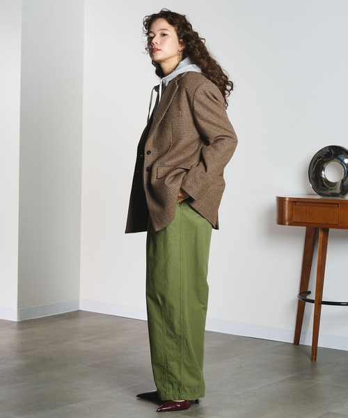 CREOLME(クレオルム)の「TAILORED SINGLE JACKET(その他アウター・レディース・ブラウン/レッド・M/S)」の16枚目の写真