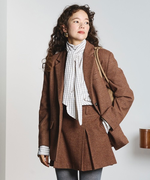 CREOLME(クレオルム)の「TAILORED SINGLE JACKET(その他アウター・レディース・ブラウン/レッド・M/S)」の20枚目の写真