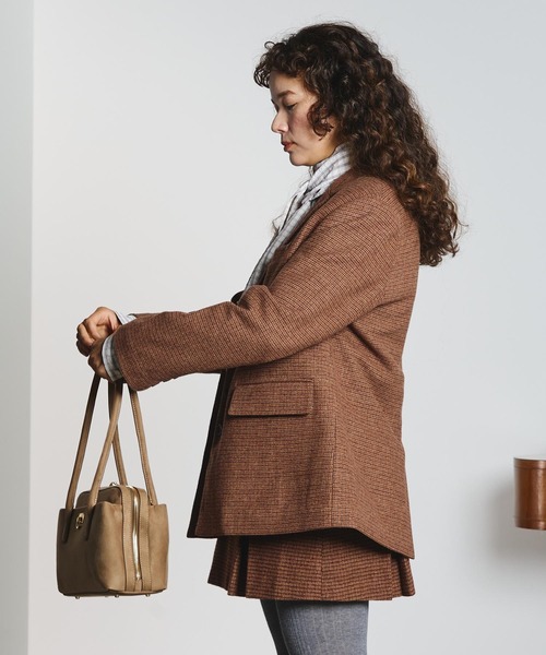 CREOLME(クレオルム)の「TAILORED SINGLE JACKET(その他アウター・レディース・ブラウン/レッド・M/S)」の3枚目の写真