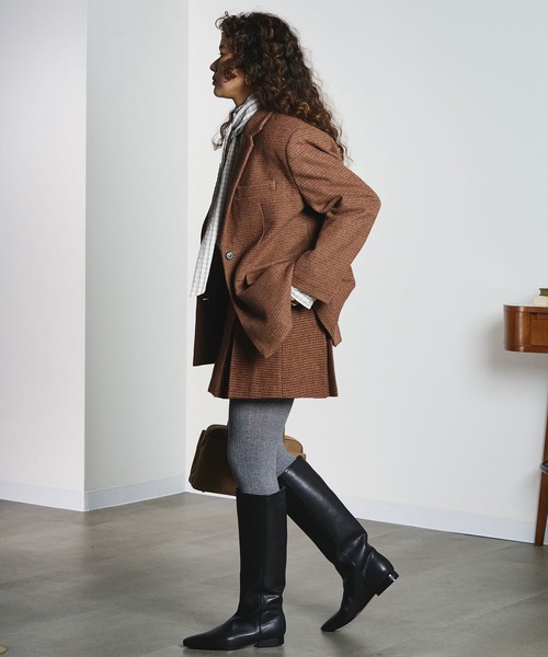 CREOLME(クレオルム)の「TAILORED SINGLE JACKET(その他アウター・レディース・ブラウン/レッド・M/S)」の6枚目の写真