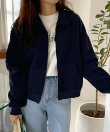 ダブルジップ裏起毛パーカージャケット