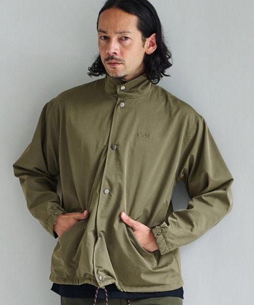 AXCXM(アクスシーム)の「mj12009-Urban Hybrid Nylon-Blend Coach Jacket コーチジャケット(AXM-BFA0019)(ブルゾン・メンズ・チャコール/カーキ/ブラック・XL/L/M)」の10枚目の写真