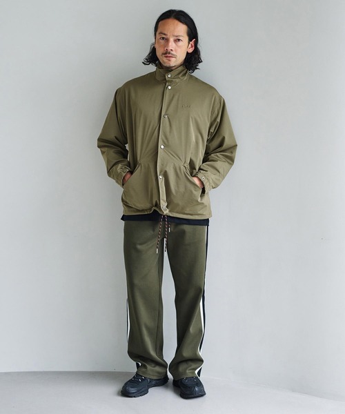 AXCXM(アクスシーム)の「mj12009-Urban Hybrid Nylon-Blend Coach Jacket コーチジャケット(AXM-BFA0019)(ブルゾン・メンズ・チャコール/カーキ/ブラック・XL/L/M)」の13枚目の写真