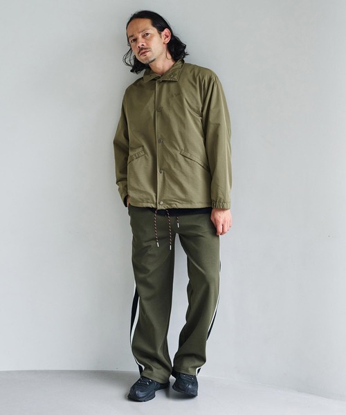 AXCXM(アクスシーム)の「mj12009-Urban Hybrid Nylon-Blend Coach Jacket コーチジャケット(AXM-BFA0019)(ブルゾン・メンズ・チャコール/カーキ/ブラック・XL/L/M)」の14枚目の写真