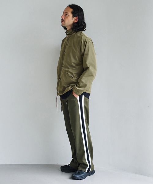 AXCXM(アクスシーム)の「mj12009-Urban Hybrid Nylon-Blend Coach Jacket コーチジャケット(AXM-BFA0019)(ブルゾン・メンズ・チャコール/カーキ/ブラック・XL/L/M)」の15枚目の写真