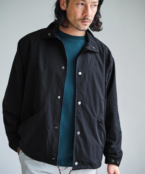 AXCXM(アクスシーム)の「mj12009-Urban Hybrid Nylon-Blend Coach Jacket コーチジャケット(AXM-BFA0019)(ブルゾン・メンズ・チャコール/カーキ/ブラック・XL/L/M)」の17枚目の写真