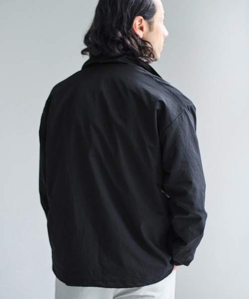 AXCXM(アクスシーム)の「mj12009-Urban Hybrid Nylon-Blend Coach Jacket コーチジャケット(AXM-BFA0019)(ブルゾン・メンズ・チャコール/カーキ/ブラック・XL/L/M)」の18枚目の写真