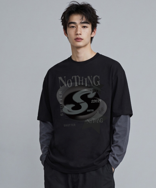 SHUTTER(シャッター)の「レイヤードS ロングスリーブ (SLS040) ブラック(Tシャツ/カットソー・レディース・その他・LARGE/MEDIUM/SMALL/X-LARGE)」の5枚目の写真