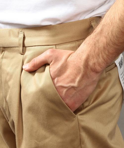 BEAUTY&YOUTH UNITED ARROWS（ビューティーアンドユースユナイテッドアローズ）の「BY ∴ ”KHAKIS” 1P ワイド テーパード チノパンツ◆（チノパンツ・メンズ・ベージュ/オリーブ・X-LARGE/MEDIUM/SMALL/LARGE）」の7枚目の写真