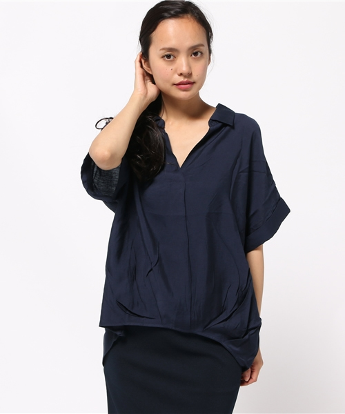 FREE'S MART（フリーズマート）の「タックスキッパーブラウス（シャツ/ブラウス・レディース・ホワイト/ピンク/ネイビー・FREE）」の2枚目の写真