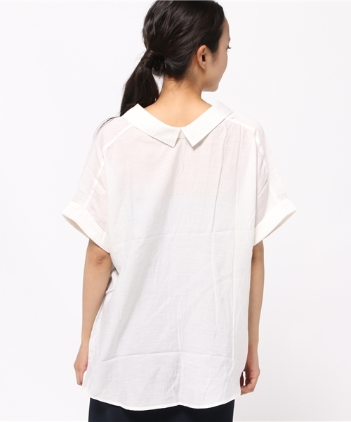 FREE'S MART（フリーズマート）の「タックスキッパーブラウス（シャツ/ブラウス・レディース・ホワイト/ピンク/ネイビー・FREE）」の6枚目の写真