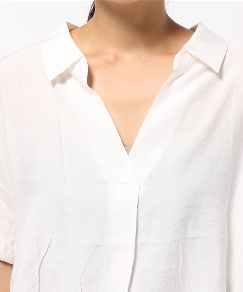 FREE'S MART（フリーズマート）の「タックスキッパーブラウス（シャツ/ブラウス・レディース・ホワイト/ピンク/ネイビー・FREE）」の7枚目の写真