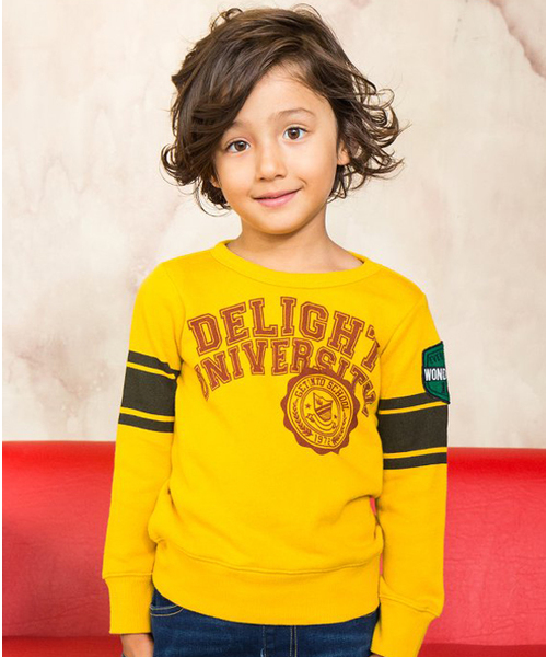 BREEZE（ブリーズ）の「ネット限定 カレッジロゴトレーナー（スウェット・キッズ・レッド/グリーン/ネイビー/イエロー・90/140/130/110/80/120/100/95）」の3枚目の写真