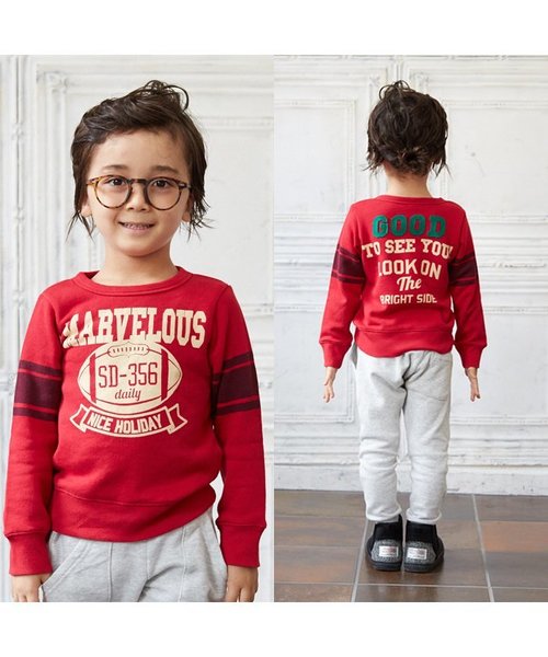 BREEZE（ブリーズ）の「ネット限定 カレッジロゴトレーナー（スウェット・キッズ・レッド/グリーン/ネイビー/イエロー・90/140/130/110/80/120/100/95）」の12枚目の写真