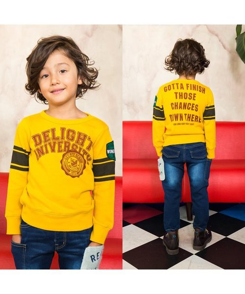 BREEZE（ブリーズ）の「ネット限定 カレッジロゴトレーナー（スウェット・キッズ・レッド/グリーン/ネイビー/イエロー・90/140/130/110/80/120/100/95）」の13枚目の写真