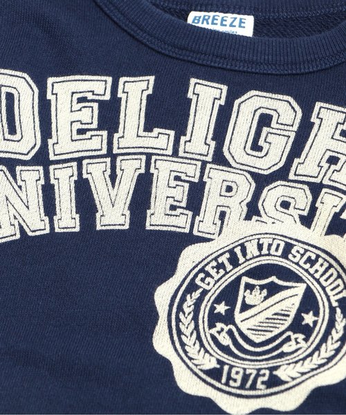 BREEZE（ブリーズ）の「ネット限定 カレッジロゴトレーナー（スウェット・キッズ・レッド/グリーン/ネイビー/イエロー・90/140/130/110/80/120/100/95）」の6枚目の写真