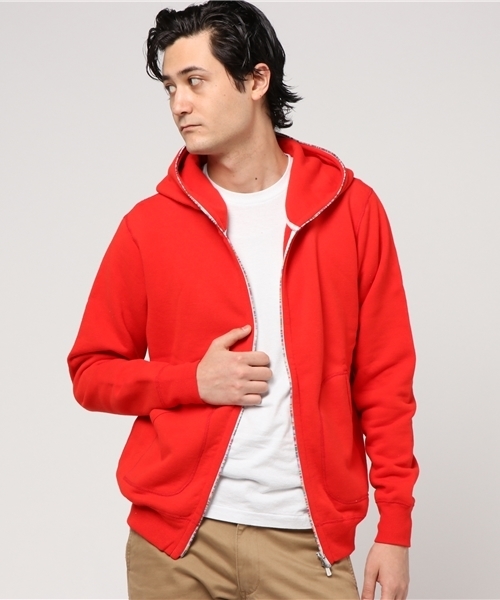 JACKSON MATISSE（ジャクソンマティス）の「JACKSON MATISSE/ジャクソンマティス Rainbow Zip Up Hood （パーカー・メンズ・レッド・L）」の8枚目の写真