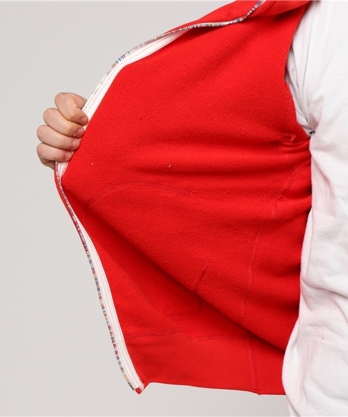 JACKSON MATISSE（ジャクソンマティス）の「JACKSON MATISSE/ジャクソンマティス Rainbow Zip Up Hood （パーカー・メンズ・レッド・L）」の4枚目の写真